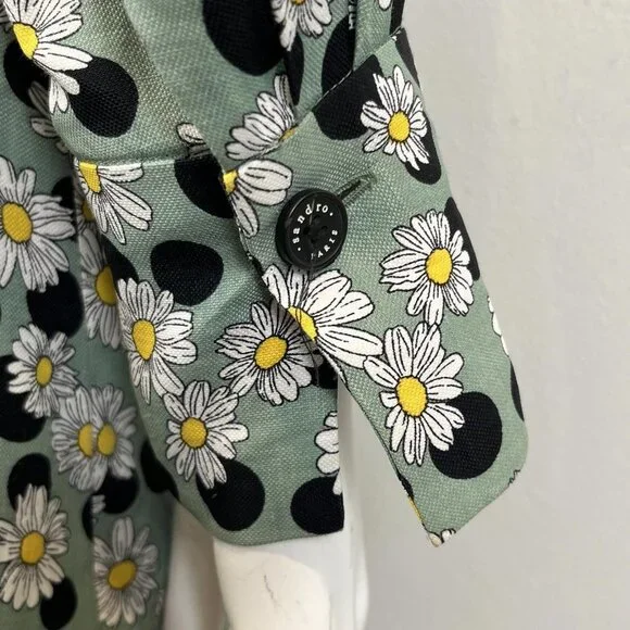 SANDRO NWOT FLORAL POLKA DOT DRESS - Picture 8 of 14